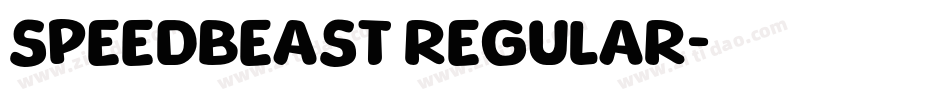 SpeedBeast Regular字体转换